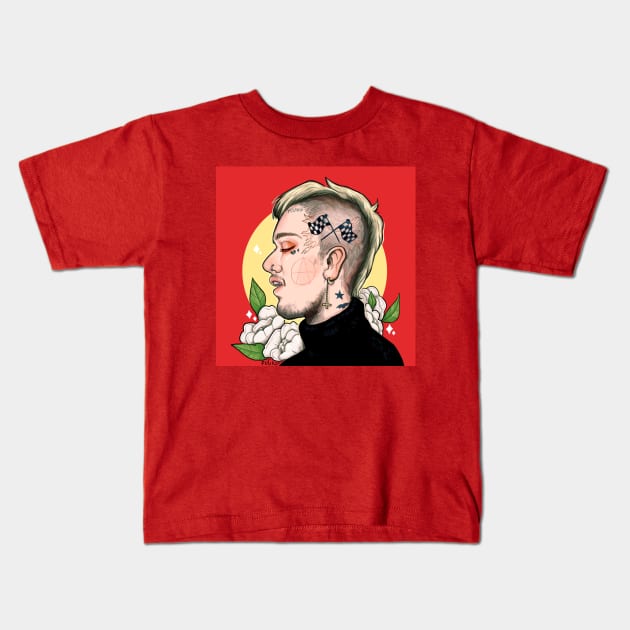 Lil Peep Kids T-Shirt by uh.meg